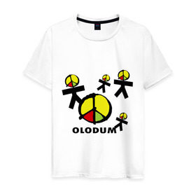 Мужская футболка хлопок с принтом Olodum(1) в Екатеринбурге, 100% хлопок | прямой крой, круглый вырез горловины, длина до линии бедер, слегка спущенное плечо. | бразилия