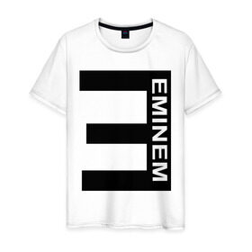 Мужская футболка хлопок с принтом Eminem(2) в Екатеринбурге, 100% хлопок | прямой крой, круглый вырез горловины, длина до линии бедер, слегка спущенное плечо. | eminem | gangsta | gansta | hip | hip hop | hop | rap | реп | рэп | рэпчина | хип | хип хоп | хоп | эминем