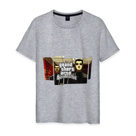 Мужская футболка хлопок с принтом Grand Theft Auto San Andreas (4) в Екатеринбурге, 100% хлопок | прямой крой, круглый вырез горловины, длина до линии бедер, слегка спущенное плечо. | grand theft auto | gta | gta sa | san andreas | гта сан андреас