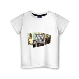 Детская футболка хлопок с принтом Grand Theft Auto San Andreas (5) в Екатеринбурге, 100% хлопок | круглый вырез горловины, полуприлегающий силуэт, длина до линии бедер | grand theft auto | gta | gta sa | san andreas | гта сан андреас