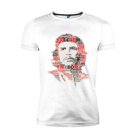 Мужская футболка премиум с принтом Che Guevara (3) в Екатеринбурге, 92% хлопок, 8% лайкра | приталенный силуэт, круглый вырез ворота, длина до линии бедра, короткий рукав | Тематика изображения на принте: гевара | куба | революция | свобода | че