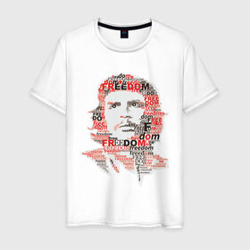 Мужская футболка хлопок с принтом Che Guevara (3) в Екатеринбурге, 100% хлопок | прямой крой, круглый вырез горловины, длина до линии бедер, слегка спущенное плечо. | гевара | куба | революция | свобода | че