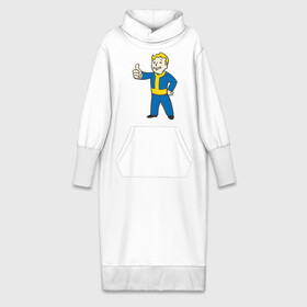 Платье удлиненное хлопок с принтом Мальчик из Fallout в Екатеринбурге,  |  | fallout | мальчик | постапокалиптические | радиация