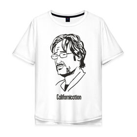 Мужская футболка хлопок Oversize с принтом Californication (Хенк Муди) в Екатеринбурге, 100% хлопок | свободный крой, круглый ворот, “спинка” длиннее передней части | californication | блудливая калифорния | духовны