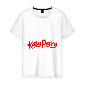 Мужская футболка хлопок с принтом Katy Perry в Екатеринбурге, 100% хлопок | прямой крой, круглый вырез горловины, длина до линии бедер, слегка спущенное плечо. | katy perry | знаменитости | кети пери | кетью перри | поп музыка