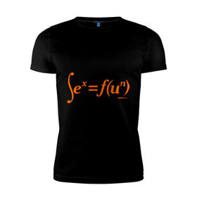Мужская футболка премиум с принтом Sex = Fun в Екатеринбурге, 92% хлопок, 8% лайкра | приталенный силуэт, круглый вырез ворота, длина до линии бедра, короткий рукав | fun | веселье | икс | интеграл | математика | математический | развлечение | формула | функция