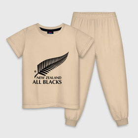Детская пижама хлопок с принтом All blacks в Екатеринбурге, 100% хлопок |  брюки и футболка прямого кроя, без карманов, на брюках мягкая резинка на поясе и по низу штанин
 | американский футбол | регби