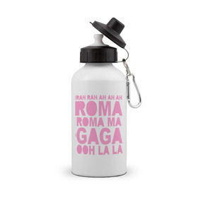 Бутылка спортивная с принтом Lady Gaga (4) в Екатеринбурге, металл | емкость — 500 мл, в комплекте две пластиковые крышки и карабин для крепления | lady gaga | pop | леди гага | лэди гага | певицы | поп