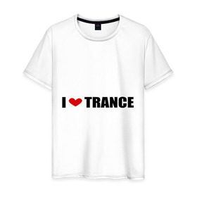 Мужская футболка хлопок с принтом I love Trance (2) в Екатеринбурге, 100% хлопок | прямой крой, круглый вырез горловины, длина до линии бедер, слегка спущенное плечо. | armin | i love | tiesto | trance | музыка | музыкальные стили | транс | я люблю