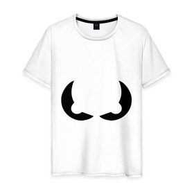 Мужская футболка хлопок с принтом Глазищи в Екатеринбурге, 100% хлопок | прямой крой, круглый вырез горловины, длина до линии бедер, слегка спущенное плечо. | взгляд | глаза | глазищи