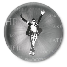 Значок с принтом MJ в Екатеринбурге,  металл | круглая форма, металлическая застежка в виде булавки | billie jean | billy jean | michael jackson | майкл джексон