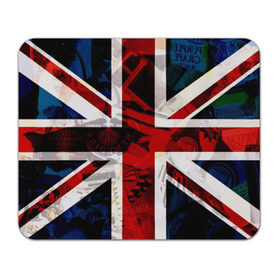 Коврик прямоугольный с принтом Британский флаг в Екатеринбурге, натуральный каучук | размер 230 х 185 мм; запечатка лицевой стороны | uk | англия | британский флаг | великобритания | флаг великобритании