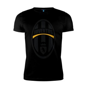 Мужская футболка премиум с принтом Italian Serie A. Juventus FC в Екатеринбурге, 92% хлопок, 8% лайкра | приталенный силуэт, круглый вырез ворота, длина до линии бедра, короткий рукав | фк | ювентус