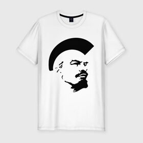 Мужская футболка премиум с принтом Ленин Панк в Екатеринбурге, 92% хлопок, 8% лайкра | приталенный силуэт, круглый вырез ворота, длина до линии бедра, короткий рукав | pank | punk | punks | punks not dead | ирокез | панк | панки