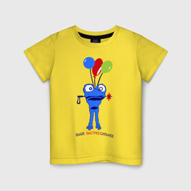 Детская футболка хлопок с принтом Зойч (2) в Екатеринбурге, 100% хлопок | круглый вырез горловины, полуприлегающий силуэт, длина до линии бедер | 2014 | быстрее | выше | зоич | зойч | игры | олимпиада | сильнее | символ олимпиады | сочи