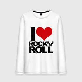 Мужской лонгслив хлопок с принтом I love rock and roll в Екатеринбурге, 100% хлопок |  | i love | rock | rock and roll | сердце | я люблю | я люблю рок н роллrock n roll
