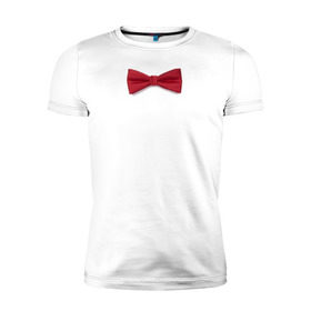 Мужская футболка премиум с принтом Стильная бабочка в Екатеринбурге, 92% хлопок, 8% лайкра | приталенный силуэт, круглый вырез ворота, длина до линии бедра, короткий рукав | бабочка | смокинг