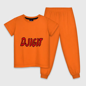 Детская пижама хлопок с принтом Djigit в Екатеринбурге, 100% хлопок |  брюки и футболка прямого кроя, без карманов, на брюках мягкая резинка на поясе и по низу штанин
 | djigit | джигит | кавказ | кавказский | кавказцы