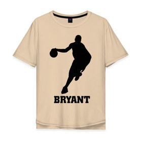 Мужская футболка хлопок Oversize с принтом Basketball Star - Kobe Bryant в Екатеринбурге, 100% хлопок | свободный крой, круглый ворот, “спинка” длиннее передней части | kobe bryant | баскетболист | коби брайнт