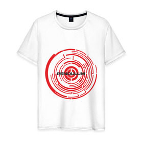 Мужская футболка хлопок с принтом Pendulum в Екатеринбурге, 100% хлопок | прямой крой, круглый вырез горловины, длина до линии бедер, слегка спущенное плечо. | drum | pendulum | pendulumdram | драм