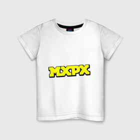Детская футболка хлопок с принтом MXPX в Екатеринбурге, 100% хлопок | круглый вырез горловины, полуприлегающий силуэт, длина до линии бедер | heavy metal | metal | rock | trash metal | метал | металл | рок | трэш метал | хеви метал