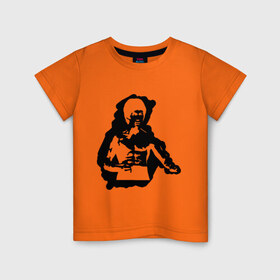 Детская футболка хлопок с принтом Брюс Ли (2) в Екатеринбурге, 100% хлопок | круглый вырез горловины, полуприлегающий силуэт, длина до линии бедер | Тематика изображения на принте: bruce lee