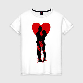 Женская футболка хлопок с принтом Be My Valentine (5) в Екатеринбурге, 100% хлопок | прямой крой, круглый вырез горловины, длина до линии бедер, слегка спущенное плечо | 
