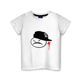 Детская футболка хлопок с принтом Yung Onix в Екатеринбурге, 100% хлопок | круглый вырез горловины, полуприлегающий силуэт, длина до линии бедер | gangsta | gansta | hip | hip hop | hop | rap | оникс | рэп | рэпчина | хип | хип хоп | хипхоп | хоп