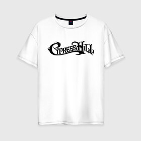 Женская футболка хлопок Oversize с принтом Cypress Hill в Екатеринбурге, 100% хлопок | свободный крой, круглый ворот, спущенный рукав, длина до линии бедер
 | gangsta | gansta | hip | hip hop | hop | rap | рэп | рэпчина | хип | хип хоп | хипхоп | хоп