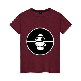 Женская футболка хлопок с принтом Public Enemy в Екатеринбурге, 100% хлопок | прямой крой, круглый вырез горловины, длина до линии бедер, слегка спущенное плечо | хип хоп