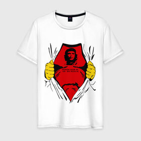 Мужская футболка хлопок с принтом Мой кумир Che Guevara в Екатеринбурге, 100% хлопок | прямой крой, круглый вырез горловины, длина до линии бедер, слегка спущенное плечо. | че гевара