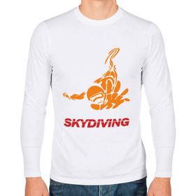 Мужской лонгслив хлопок с принтом Skydiving (2) в Екатеринбурге, 100% хлопок |  | skydiving | авиационный спорт | парашют | парашютизм | свободное падение | скайдайвинг