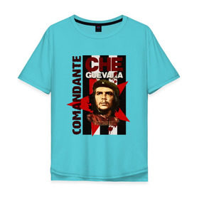 Мужская футболка хлопок Oversize с принтом Che Guevara (4) в Екатеринбурге, 100% хлопок | свободный крой, круглый ворот, “спинка” длиннее передней части | че гевара