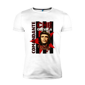 Мужская футболка премиум с принтом Che Guevara (4) в Екатеринбурге, 92% хлопок, 8% лайкра | приталенный силуэт, круглый вырез ворота, длина до линии бедра, короткий рукав | че гевара