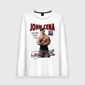Мужской лонгслив хлопок с принтом John Cena Extreme Rules в Екатеринбурге, 100% хлопок |  | wwe | бои без правил | джон сина
