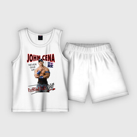 Детская пижама с шортами хлопок с принтом John Cena Extreme Rules в Екатеринбурге,  |  | wwe | бои без правил | джон сина