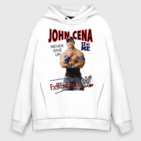 Мужское худи Oversize хлопок с принтом John Cena Extreme Rules в Екатеринбурге, френч-терри — 70% хлопок, 30% полиэстер. Мягкий теплый начес внутри —100% хлопок | боковые карманы, эластичные манжеты и нижняя кромка, капюшон на магнитной кнопке | wwe | бои без правил | джон сина