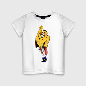 Детская футболка хлопок с принтом Герой с рождения в Екатеринбурге, 100% хлопок | круглый вырез горловины, полуприлегающий силуэт, длина до линии бедер | супергерой