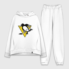 Женский костюм хлопок Oversize с принтом Pittsburgh Penguins в Екатеринбурге,  |  | пингвин