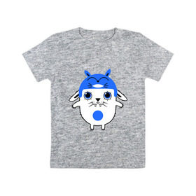Детская футболка хлопок с принтом Totoro в Екатеринбурге, 100% хлопок | круглый вырез горловины, полуприлегающий силуэт, длина до линии бедер | заяц