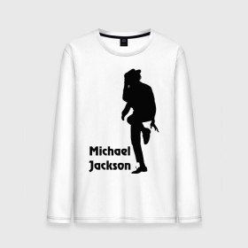 Мужской лонгслив хлопок с принтом Michael Jackson (15) в Екатеринбурге, 100% хлопок |  | Тематика изображения на принте: michael jackson | pop | король | легенда | майкл джексон | поп | силуэт
