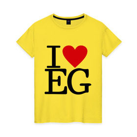 Женская футболка хлопок с принтом I love egypt в Екатеринбурге, 100% хлопок | прямой крой, круглый вырез горловины, длина до линии бедер, слегка спущенное плечо | egypt | египет | египетские пирамиды | желтое море | нил | пирамиды | хургада | я люблю египет