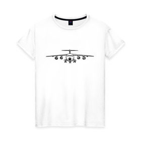 Женская футболка хлопок с принтом Авиация (2) в Екатеринбурге, 100% хлопок | прямой крой, круглый вырез горловины, длина до линии бедер, слегка спущенное плечо | авиаторы | авиация | армия | ввс | россия | самолет