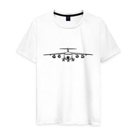 Мужская футболка хлопок с принтом Авиация (2) в Екатеринбурге, 100% хлопок | прямой крой, круглый вырез горловины, длина до линии бедер, слегка спущенное плечо. | авиаторы | авиация | армия | ввс | россия | самолет