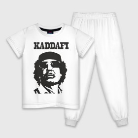 Детская пижама хлопок с принтом Каддафи (4) в Екатеринбурге, 100% хлопок |  брюки и футболка прямого кроя, без карманов, на брюках мягкая резинка на поясе и по низу штанин
 | Тематика изображения на принте: восток | каддафи | ливия | министр | муамар