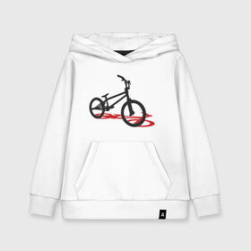 Детская толстовка хлопок с принтом BMX 1 в Екатеринбурге, 100% хлопок | Круглый горловой вырез, эластичные манжеты, пояс, капюшен | bmx | велик | вело | велогонки | велорейсинг | велосипед | спортивный велосипед | фрирайд | эктрим