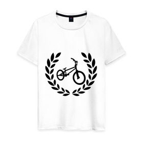 Мужская футболка хлопок с принтом BMX 2 в Екатеринбурге, 100% хлопок | прямой крой, круглый вырез горловины, длина до линии бедер, слегка спущенное плечо. | bmx | велик | вело | велогонки | велорейсинг | велосипед | спортивный велосипед | фрирайд | эктрим