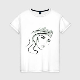 Женская футболка хлопок с принтом Манящий взгляд в Екатеринбурге, 100% хлопок | прямой крой, круглый вырез горловины, длина до линии бедер, слегка спущенное плечо | взгляд | глаза | манить | манящий