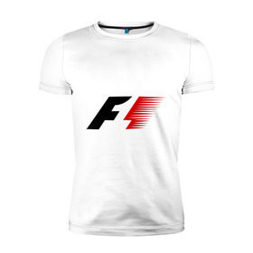 Мужская футболка премиум с принтом Formula 1 в Екатеринбурге, 92% хлопок, 8% лайкра | приталенный силуэт, круглый вырез ворота, длина до линии бедра, короткий рукав | формула 1