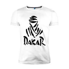Мужская футболка премиум с принтом Rally Dakar в Екатеринбурге, 92% хлопок, 8% лайкра | приталенный силуэт, круглый вырез ворота, длина до линии бедра, короткий рукав | rally dakar | авто | авто2012 | автогонки | гонки | ралли | ралли дакар